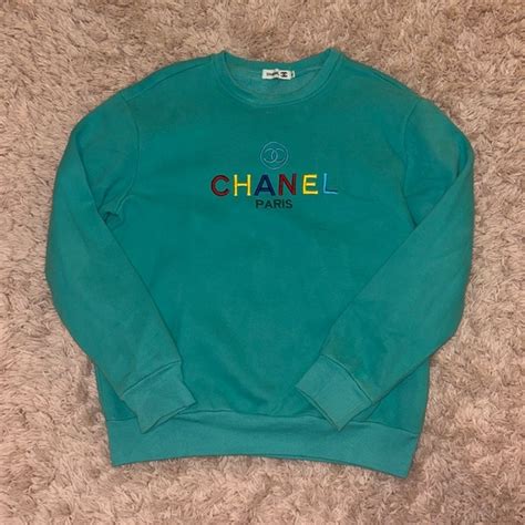 crewneck vintage chanel|Chanel Tops .